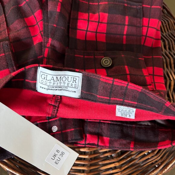 NWT Plaid British Skinny Cargo Pants - Picture 3 of 5